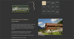 Desktop Screenshot of haldenhof-bizau.at